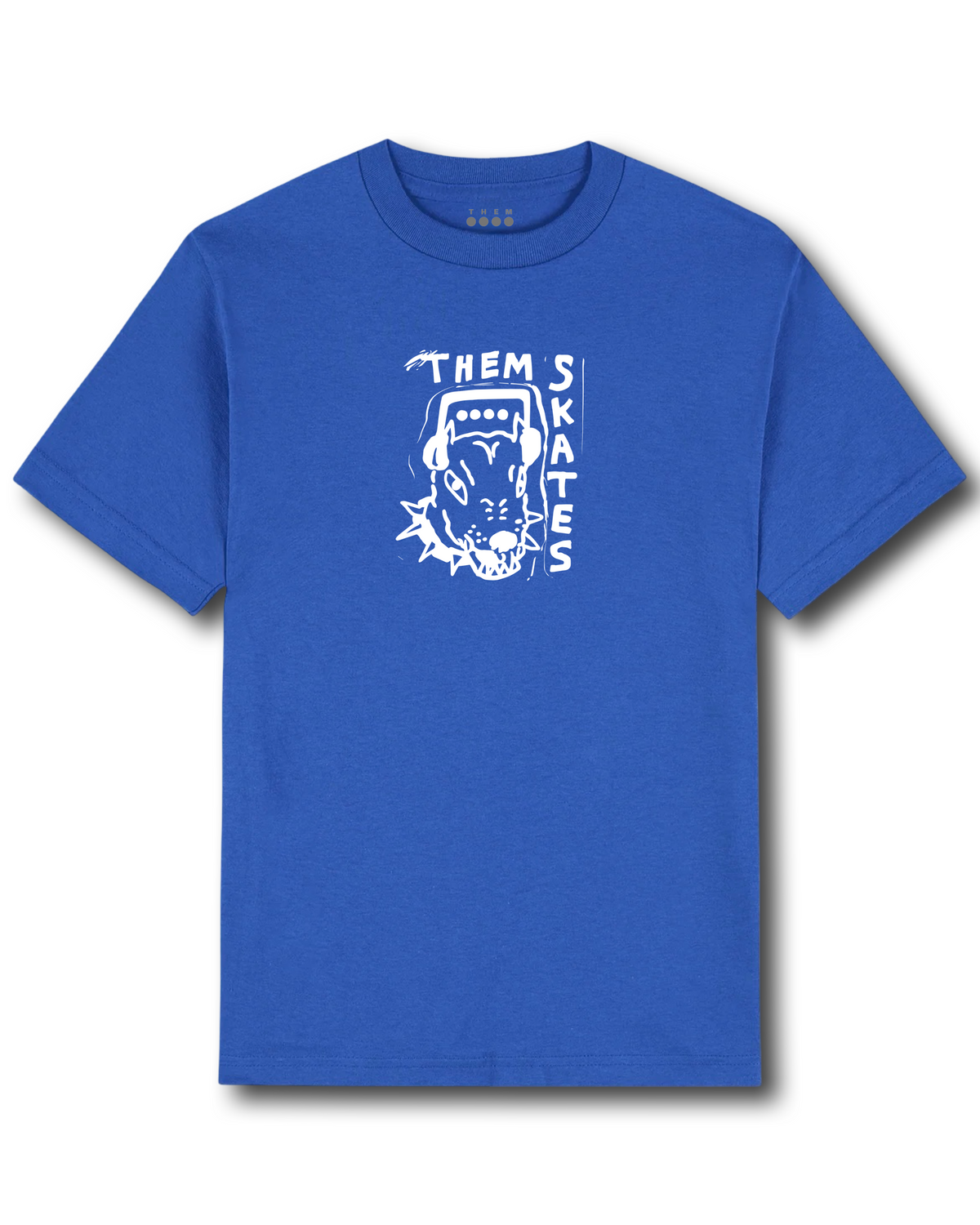 THEM SKATES DOG T-SHIRT - BLUE