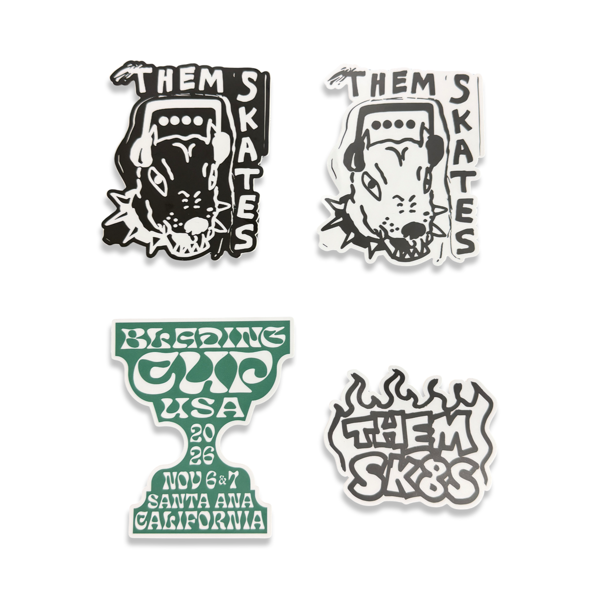 THEM SKATES x BLADING CUP DYE CUT STICKER PACK