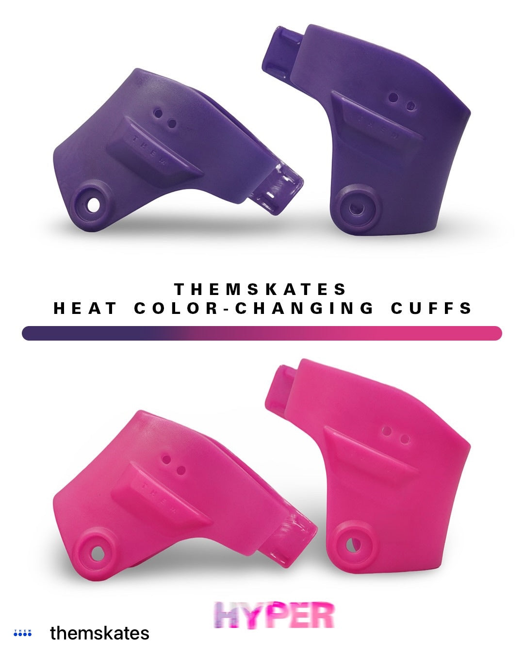 909 CLARKS - HYPER COLOR CHANGING CUFF - SIZE 10
