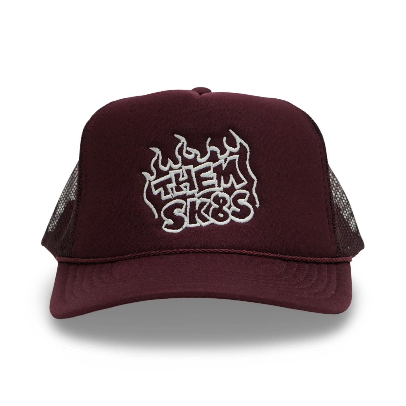 THEM SKATES - FIRE - TRUCKER - BURGANDY
