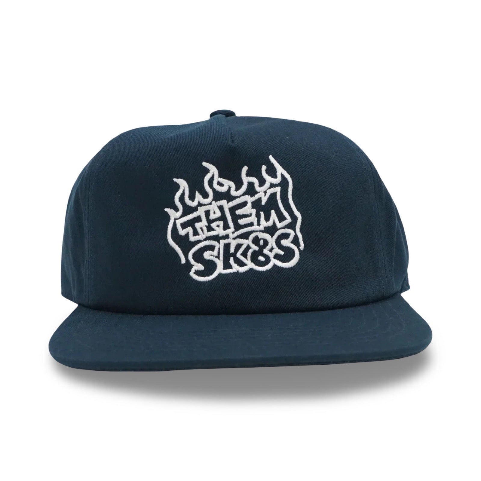 THEM SKATES - FIRE - SNAPBACK - HAT - BLUE