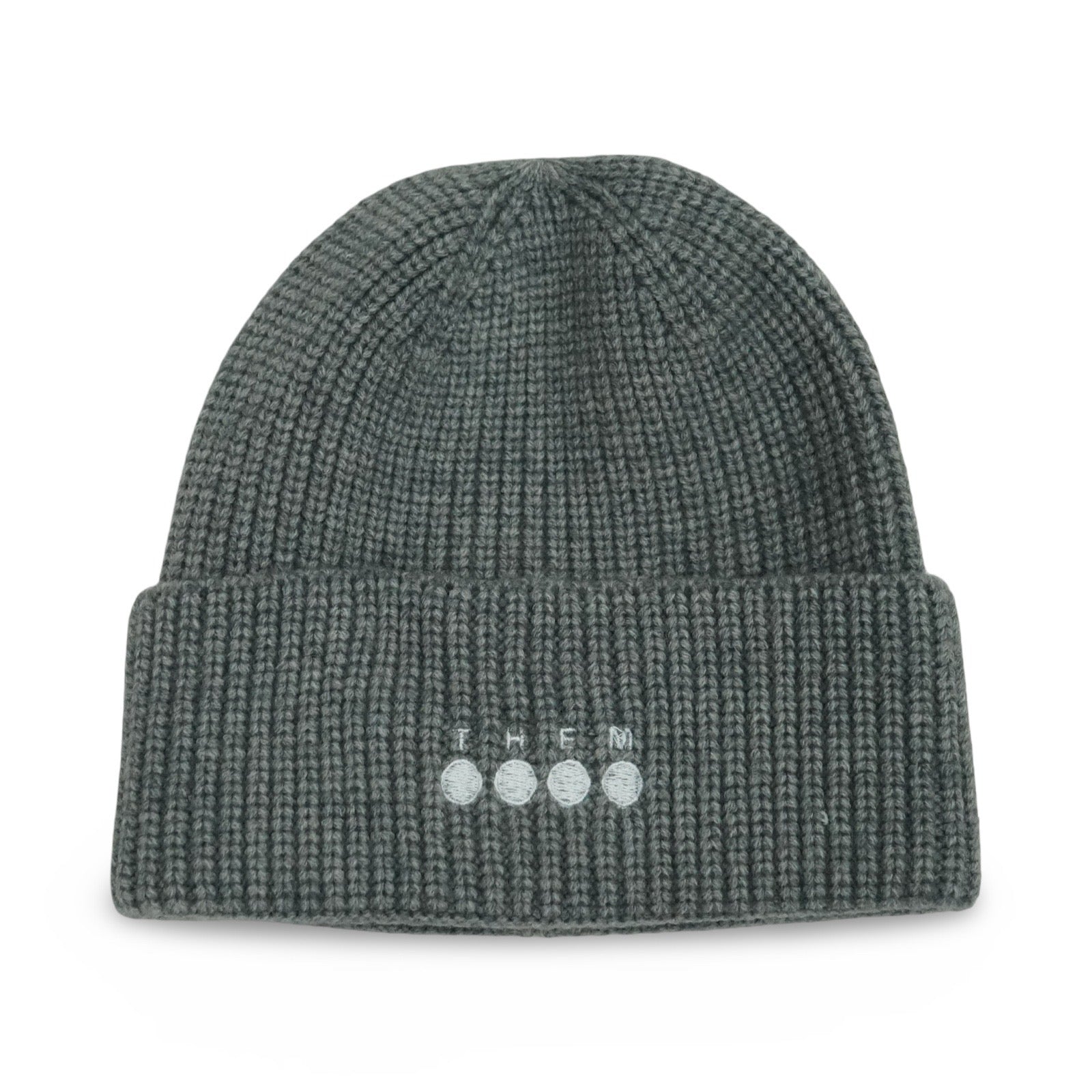 THEM SKATES - DOTS HAT - KNITTED BEANIE - GREY