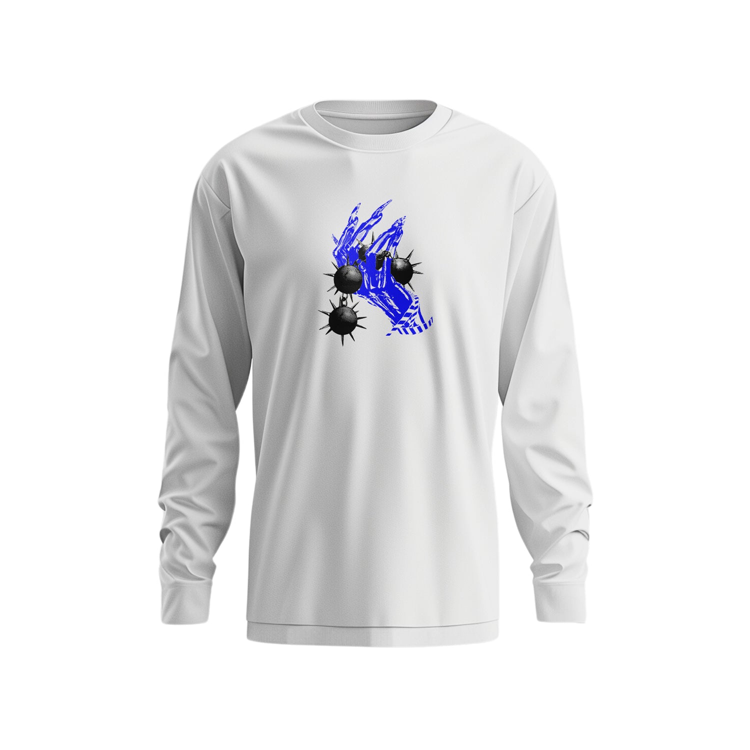 NY Square Long-Sleeve Top (white/print) main image 1