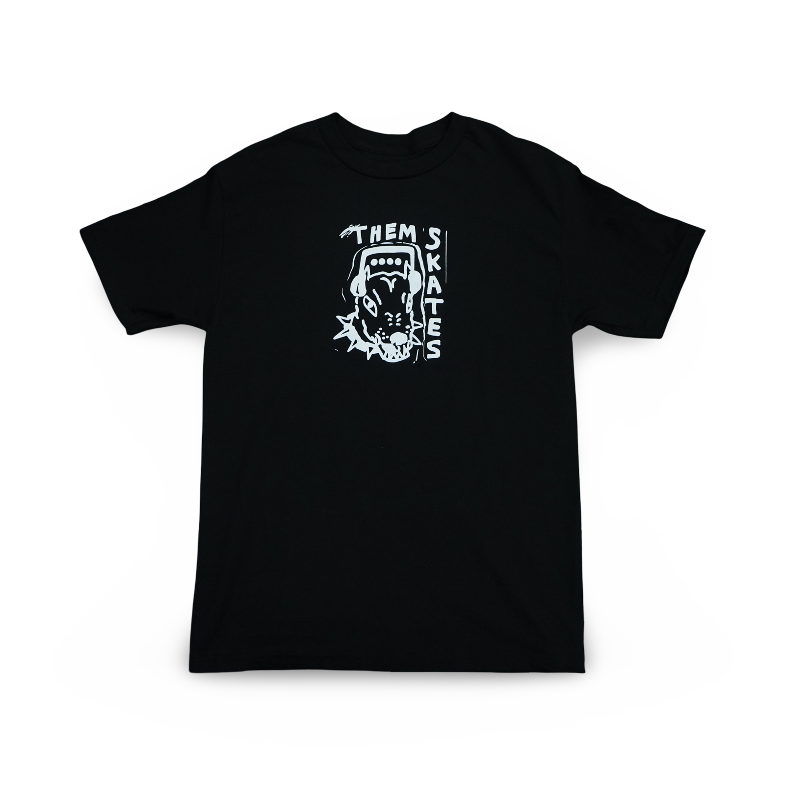 THEM SKATES DOG T-SHIRT - BLACK