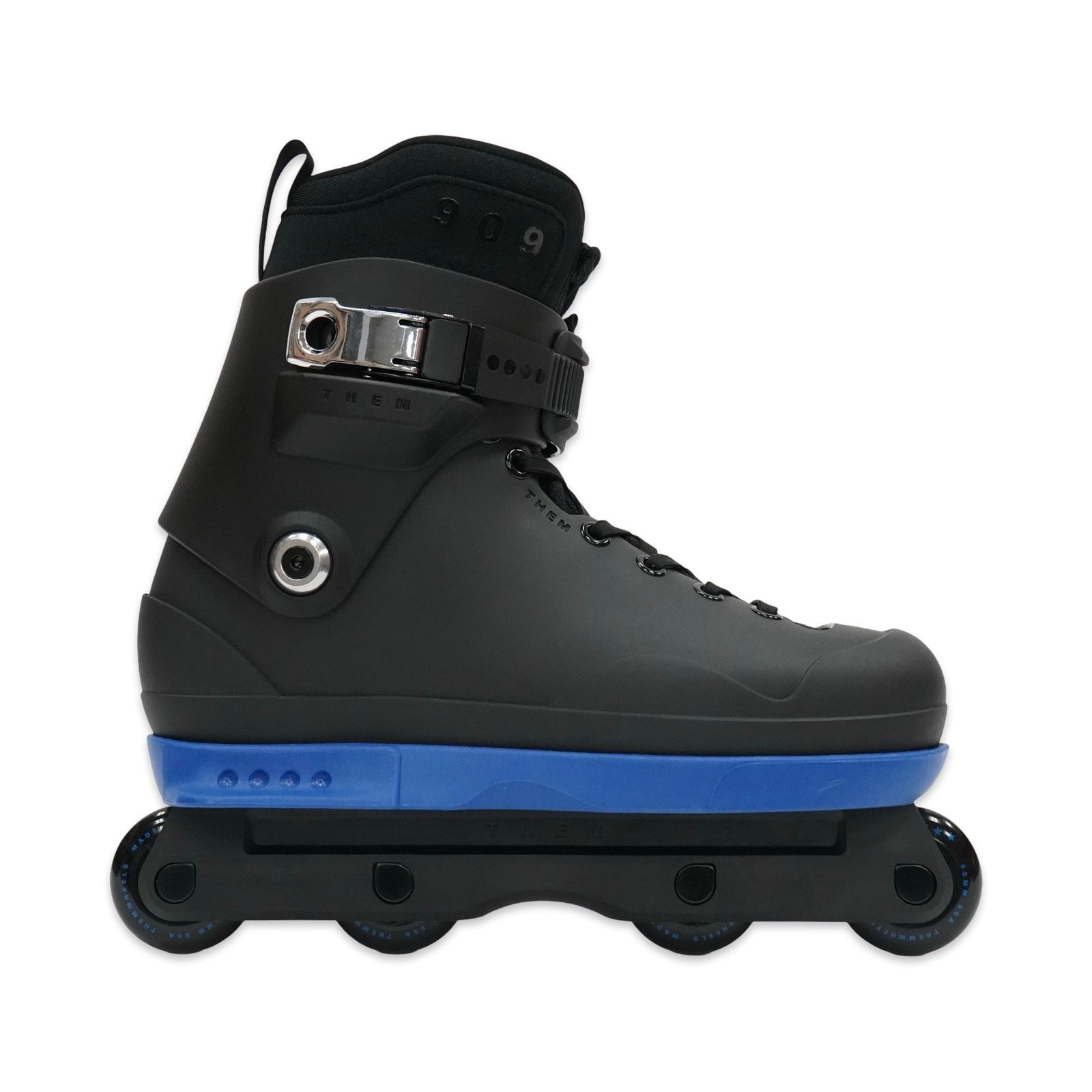 909 BLACK- 909 INTUITION -  55MM WHEELS - BLACK STREET FRAMES - BLUE SOULS