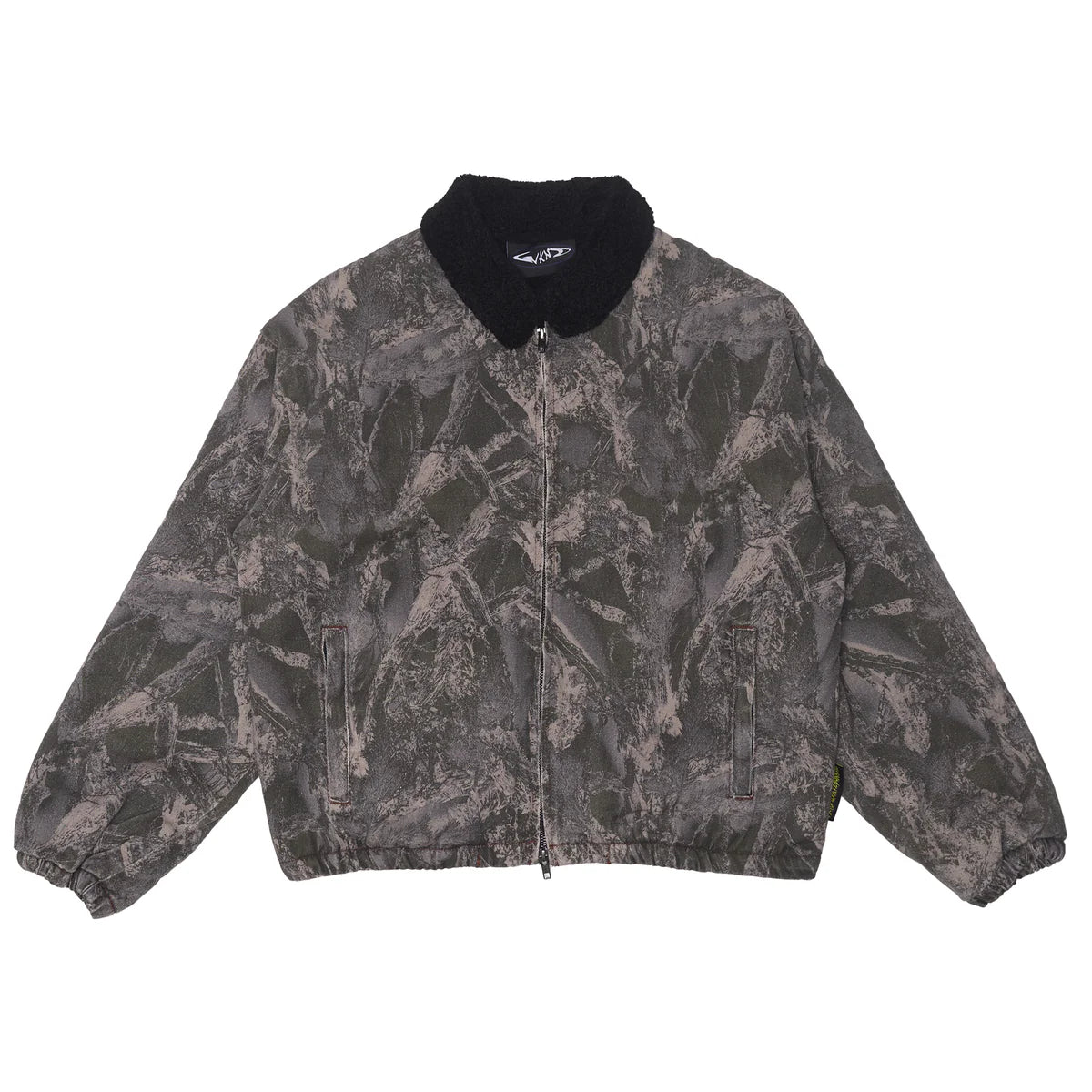 WKND - Zip Jacket - Camo Denim Sherpa