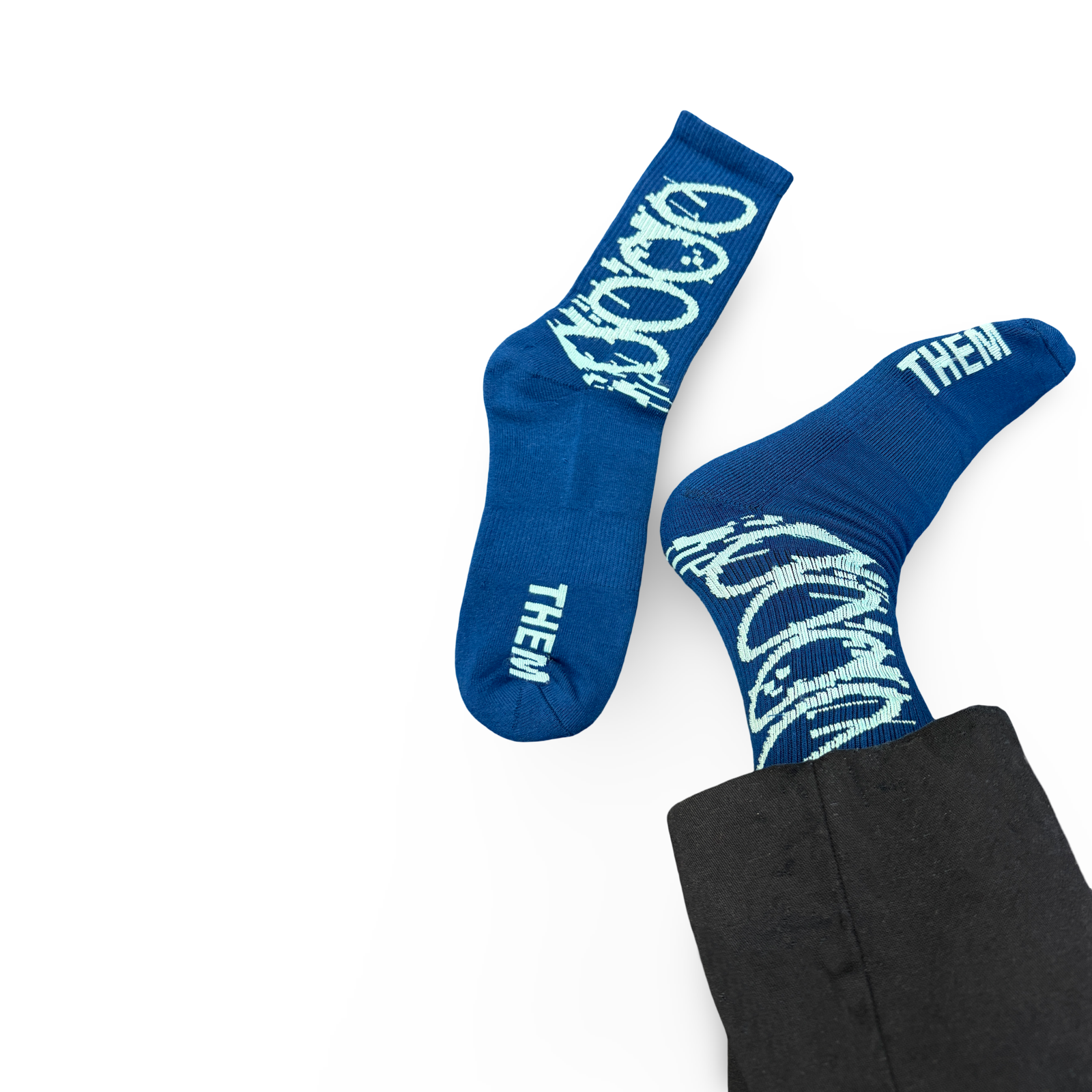 THEM SOCKS - BLUE DIGITAL