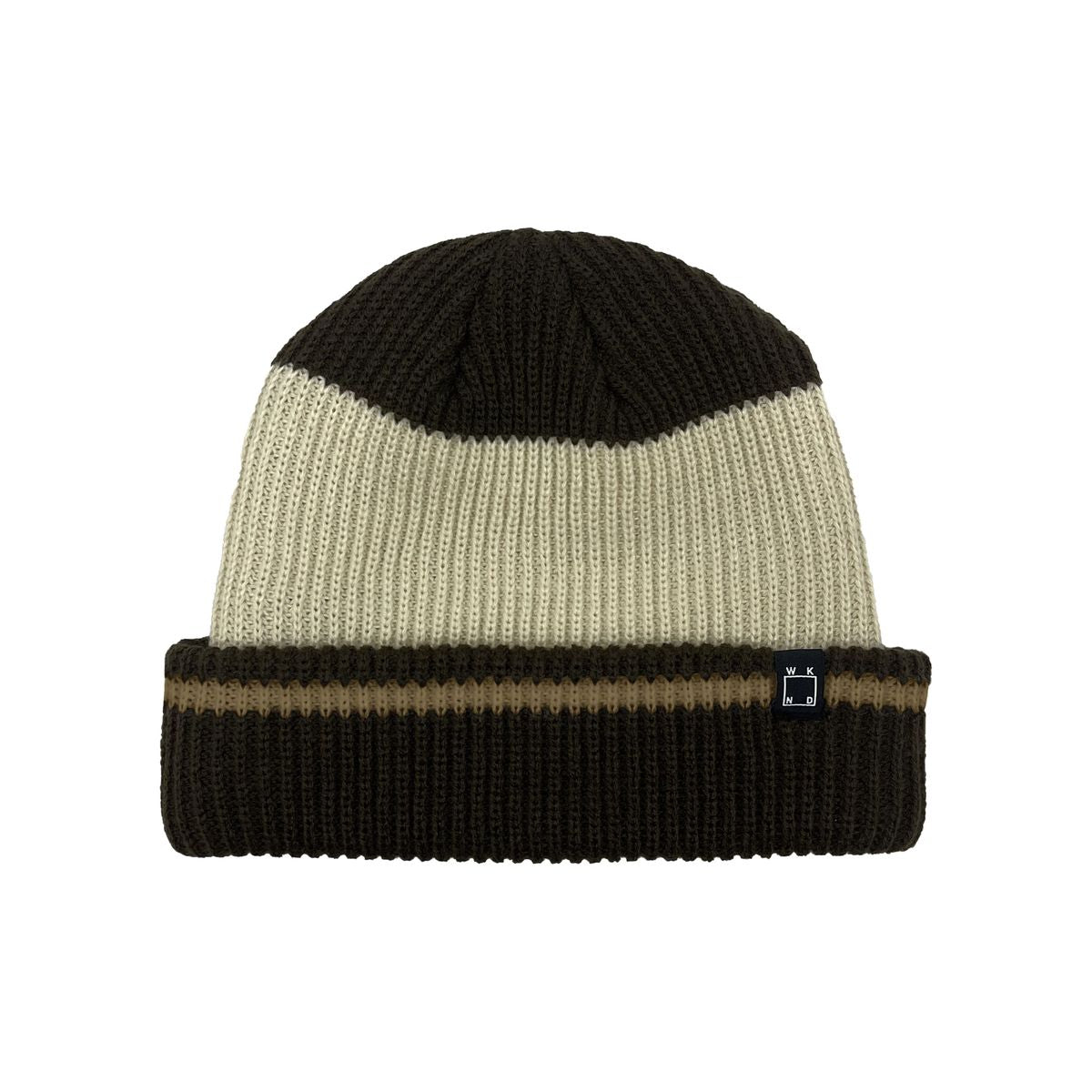 WKND - Stripe Beanie - Brown